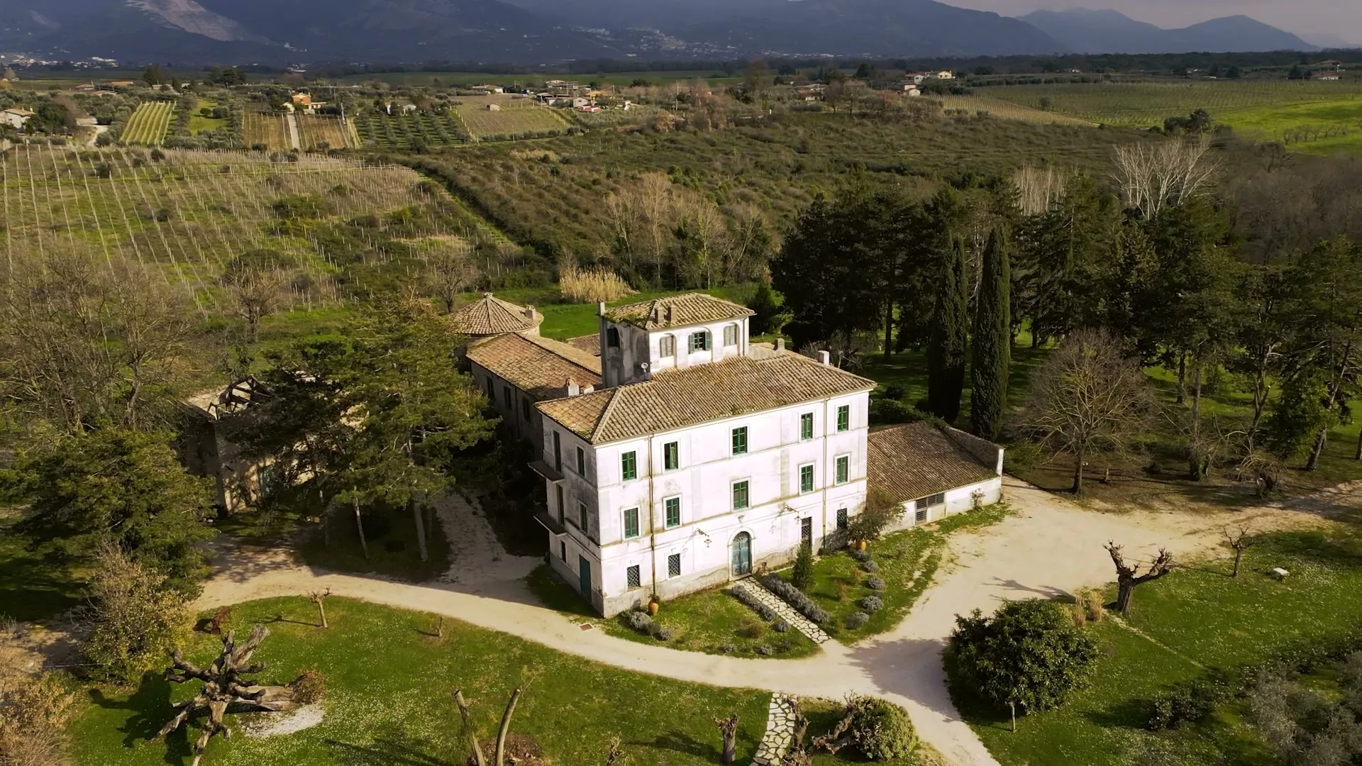 La tenuta vista dall’alto